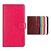 Produktbild SHIEID Handyhülle Motorola Moto One Vision Hülle Brieftasche Handyhülle Tasche Leder Flip Case Brieftasche Etui Schutzhülle für Motorola Moto One Vision(Rose rot)