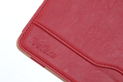 ProCase Schutzhülle Samsung Galaxy Tab S2 9.7 Kunstleder Schutz Hülle Ständer für Galaxy Tab S2 Tablet (9.7 inch, SM-T810 T815 T813)Rot - 8