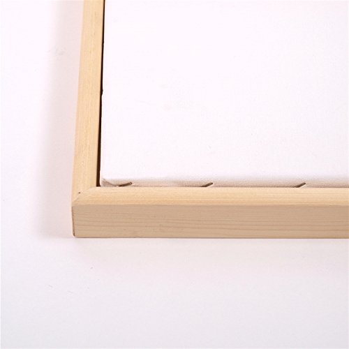 2 SCHATTENFUGEN BILDERRAHMEN PINIENHOLZ UNBEHANDELT für Leinwände & Keilrahm im Format 40 x 50 cm - 2