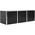 vidaXL Raised Garden Bed - Anthracite Outdoor Galvanised Steel Planter - DIY Enthusiast Garden Decor - Large-size 240x80x77cm Rectangular Plant Box