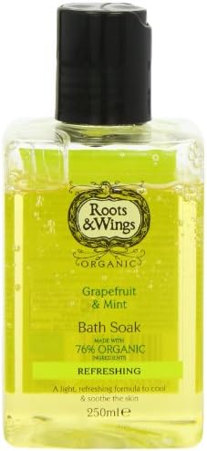 Roots & Wings Organic Refreshing Grapefruit and Mint Bath Soak 250ml