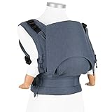 TRAGEPOSITIONEN: Die Trage für Babies kann als Bauchtrage oder als Rückentrage verwendet werden und ermöglicht dadurch zwei ergonomische Positionen vor dem Bauch und auf dem Rücken.