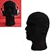 Foam Model Head, FEITONG Male Styrofoam Foam Flocking Head Model Wig Glasses Display Stand Black (1Pc, black)