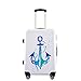 Produktbild BiggDesign AnemoSS Anker mittlerer Größe Koffer 24", entworfen Künstler entworfen, 360 Grad rotierende hochwertige Räder, Reisegepäck