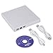 Produktbild Black Super Slim USB 2.0 External CD+-RW DVD+-RW DVD-RAM Burner Drive Writer For Laptop PC Promotion(white)