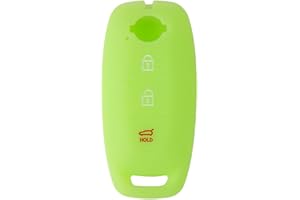 OTMIK Custodia in silicone per la copertura della chiave dell'auto adatto per Nissan Qashqai Altima 2023 Accessori guscio chiave (Verde luminoso)