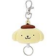 Sanrio 189529 Pompompurin Face Reel Key Holder,