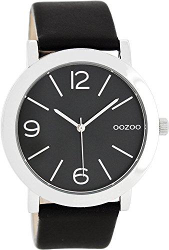 Oozoo Damenuhr mit Lederband 43 MM Schwarz/Schwarz C8714 Oozoo Damenuhr mit Lederband 43 MM Schwarz/Schwarz C8714
