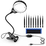 precision led lights [Aplicación amplia y Frecuentemente comprados juntos] Los lentes de lupa Pancellent y el conjunto de pinzas de precisión son especialmente adecuados para lectura, artesanía, electrónica, joyería y trabajos de laboratorio. Esta combinación es conveniencia para el cliente.