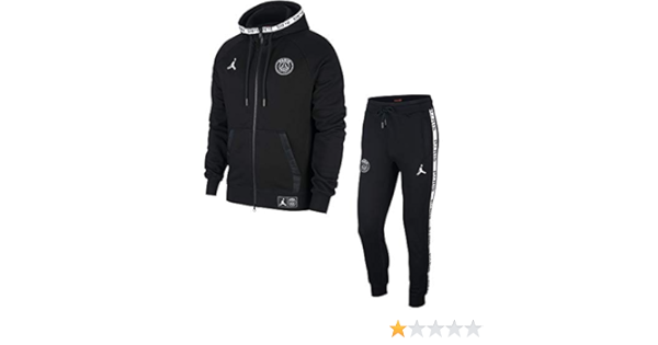 psg jordan tracksuit black