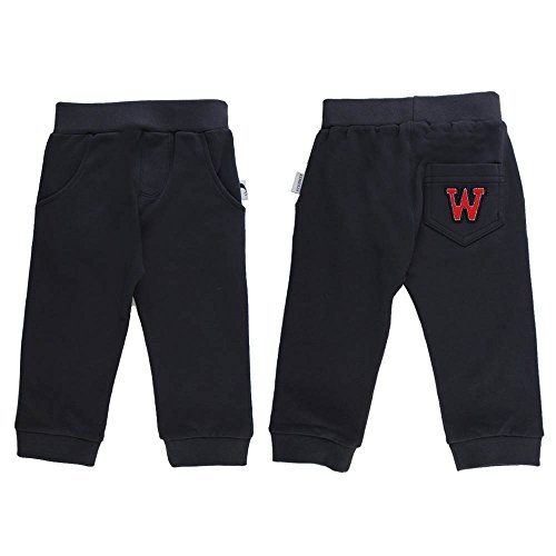 Baby Mini Boys Sweat Trousers, dark blue, size 80, 12 months