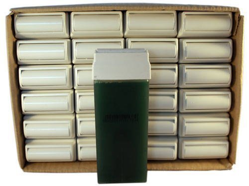 EpilWax Set of 24 Azulene Wax Cartridges for Hair Removal - Large 100 ml Roll-on Waxing Refills