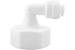 Qrity Złącze kolanowe do oczyszczania wody, 3/4" gwint żeński do 1/4" kolano złączka rurowa, do systemów oczyszczania filtra wody