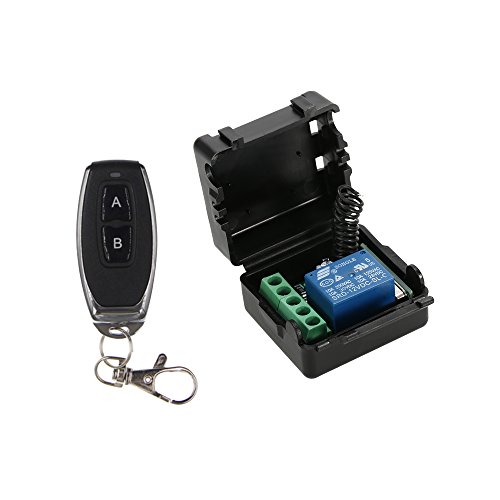 OWSOO WiFi Interruttore 433Mhz DC 12V 1CH Wireless Relè Interruttore di Controllo Remoto Modulo Ricevitore Universale e 1PZ RF Telecomandi del Trasmettitore 1527