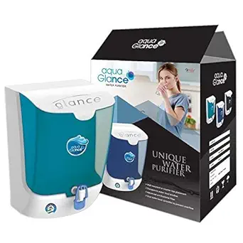 Aqua Glance 10-Litre RO + UF Membrane+TDS RO Water Purifier, Transparent (White-Green)
