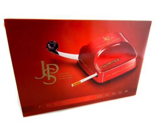 JPS Premium Maker Stopfgerät / Stopfmaschine in Rot – Mit Hebelmechanik – Praktisches Raucherzubehör – Erspart Zeit und Arbeit - 3