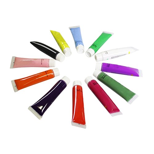 12 Farben Acryl Malen Nagel Kunst Nail Art künstliche Nägel Kunst 3D Malerei Pigment Design Tipps Tuben Set von KurtzyTM - 2