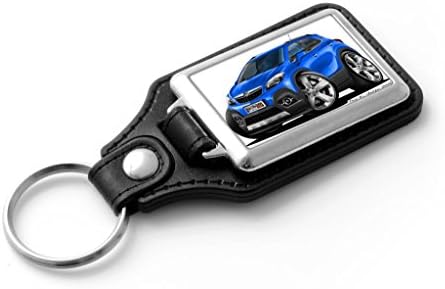 Wicked Artz Cartoon Car Vauxhall Mokka Crossover Mini SUV Classic Style Key Ring (Bright Blue)