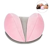 ✔GERONOMISCHES DESIGN - Entsprechend der menschlichen Hals-Kurve passt das weiche Kissen perfekt zur Halswirbelsäule. Nackenkissen kann helfen, müde und zervikale Schmerzen zu lindern, es kann verwendet werden, um Kopf, Nacken zu unterstützen