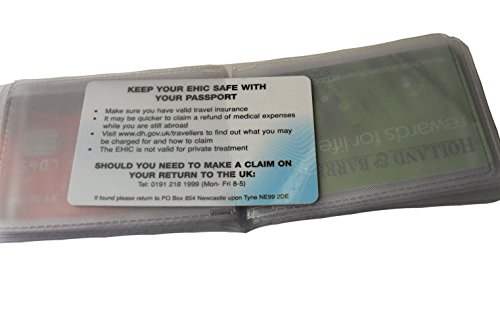 Replacement Plastic Credit Card Purse / Wallet Insert Sleeves (1 x 10 Card Landscape)
