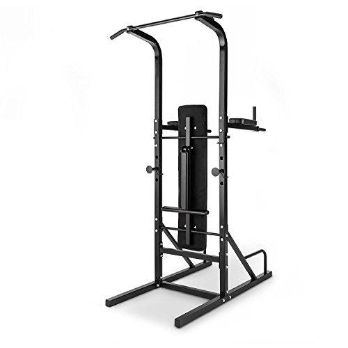 CAPITAL SPORTS Spiris Fitness-Kraftstation Multitower Heimtrainer (Klimmzugstange, Dip Station, klappbare Trainingsbank für ein effektives Ganzkörpertraining) - 8