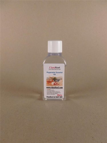 25ml Classikool Peppermint Oil 100% Pure Essential Aromatherapy Massage Add 2 Carrier