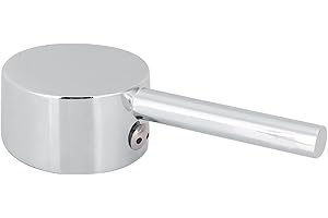 OUKENS Poignée de levier de robinet, 45mm Valve Core D'eau Poignée En Alliage De Zinc À Levier Navire Évier Robinet Monotrou Grand Pour La Douche À Levier Unique