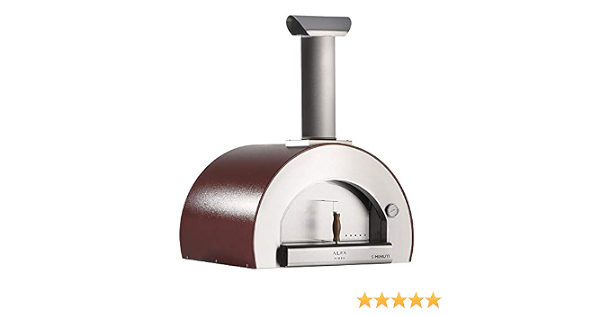 Alfa Forno a Legna da Esterno Cottura Diretta in Acciaio Pizza 5 Minuti Top  Rosso Antico : Amazon.it: Giardino e giardinaggio