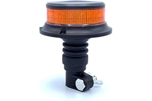 BRITALITEZ LED Micro Beacon R65 Amber Flexible DIN Pole Mount 12V/24V …