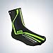 Produktbild JohnJohnsen Wasserdicht Radfahren Schuh Reflective Full Zip MTB Rennrad Überschuhe Outdoor-Sport Reiten Turnschuhe Cover (schwarz & grün)