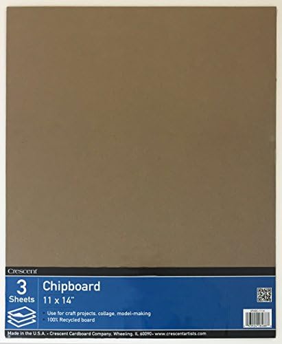 Crescent Cardboard Co Crescent Recycled Chipboard Value Pack-11-inch x inch, Brown, 11" by 14"