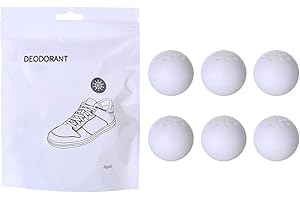 GHEART Outdoor Deodorising Balls for Trainers, Shoe Deodorant Balls, Trainer Balls & Shoe Deodorant Against Odour, for Fitness Bag, Wardrobe, Kitchen, Bathroom, 6 Balls