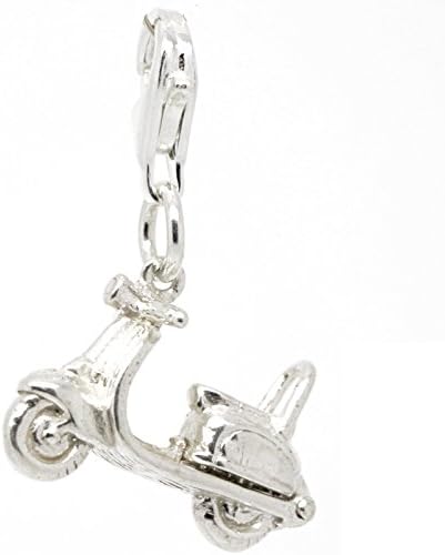 Perfectcharm Moped Scooter Charm - Sterling Silver With Lobster Clasp
