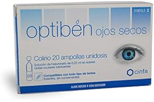 CINFA Optiben Gotas Sequedad Ocular 0.25 Ml 20 Amp