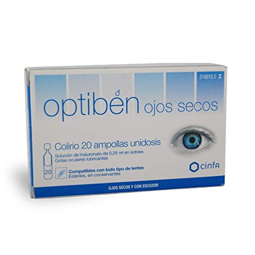 Optiben gotas sequedad ocular 0.25 ml 20 amp