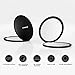 Bornku Compact Mirror B10 Magnifying Mirror Vanity Pocket Makeup Mirror Double Sided Mirrors with 10x Magnification for Birthday, Wedding, Anniversary Gift - Matte Black