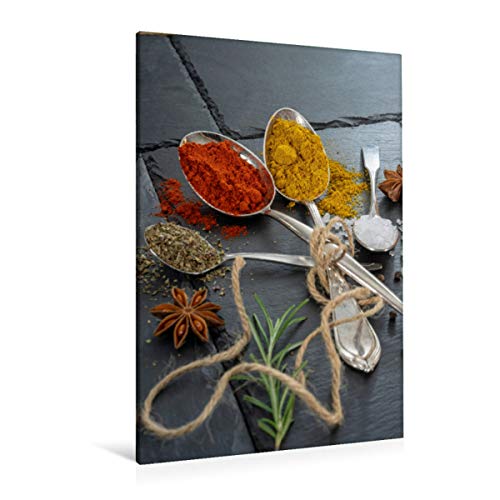 Preisvergleich Produktbild Premium Textil-Leinwand 80 cm x 120 cm hoch Gewrzmischung