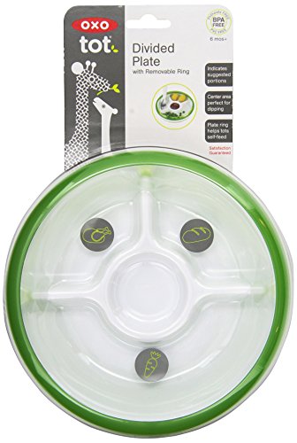 OXO Tot Divided Plate (Green)