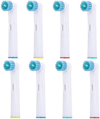 UNI FAM Electric Toothbrush Heads Replacement with Soft Bristles Compatible with Oral B Braun Models, 8 PCS