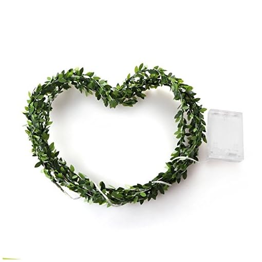 Glimmer Lightings Leaf Garland Flexible String Light for Home Decoration, Garden, Party, Diwali, Christmas - Warm White, 5 Meters - Image 5