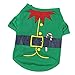 Produktbild Cossll498 Halloween Pet Dog Cat T-Shirt Small Puppy Costume Printed Coat Jumpsuit Apparel - Green L