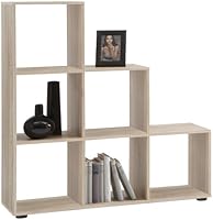 FMD 248-001_ei Mega 1 Biblioth&egrave;que Escalier 6 Cases Ch&ecirc;ne