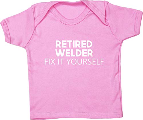 HippoWarehouse Retired Welder Fix it Yourself Camiseta Unisex bebé Manga Corta