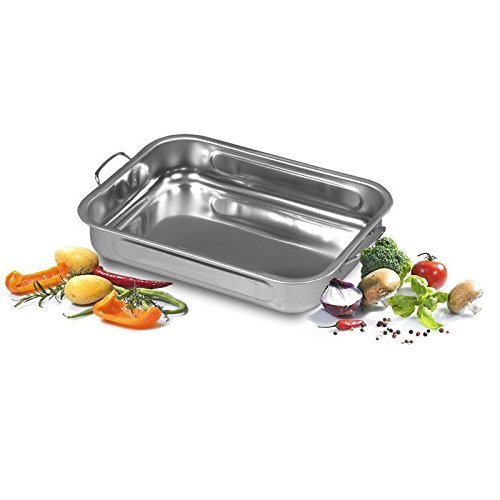 Krüger 15030 Edelstahl-Vierkantpfanne, leicht, 30 cm - 2