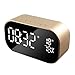 Produktbild Xiaoqingren Digital Led Fm Radio Wecker USB Drahtlose Bluetooth Lautsprecher Unterstützung Schlafzimmer Snooze Display Zeit Wohnkultur,Champagner Gold