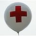 Produktbild Rotes Kreuz - Erste Hilfe Ø 210cm 1 Stück, Aufdruck in rot, 2 seitiger Druck auf Riesenluftballon von Ballonpoint - Ø210cm /83inch, Umfang 650cm, Rotes Kreuz - Erste Hilfe Ballonfarbe WEISS, Größe XXXXXL Jumboballoon Typ R650 inkl. Spezialballonverschluss (Klammer ZRBV15). Hergestellt in der EU