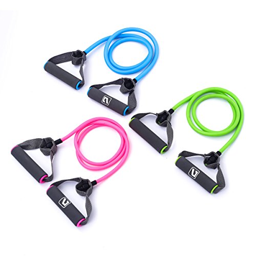 Resistance Fitnessbändern Liveup SPORTS Toning Tube Gymnastikbänder Widerstandsschleife für Yoga, Pilates, Reha-Sport Physio-Gymnastik – Für Männer & Frauen – Hergestellt aus Natürlichem Latex- LS3201 - 2