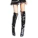 Produktbild LOLIANNI Damen Knie Tanzen Reizvolle Wasserdichte Plattform-Schuhe die vor Hohen Absatz Stiefeln Fischmund Stiefel Wildleder High Heel Sneaker Flock Roman Reiten Kniehohe Cowboystiefel