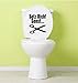 Produktbild Dinger-Design Aufkleber Toilette Klo Klodeckel Toilettendeckel Setz Dich! sonst. 30 x 27,5 cm