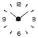 Produktbild Llcf Exquisite Feuchtigkeitsbeständige Uhr Gesicht Silent Sweep Sekunden Kein Tick, Kein Ton Freizeit Wohnzimmer Buch Zimmer Büro DIY Wanduhr Schwarz